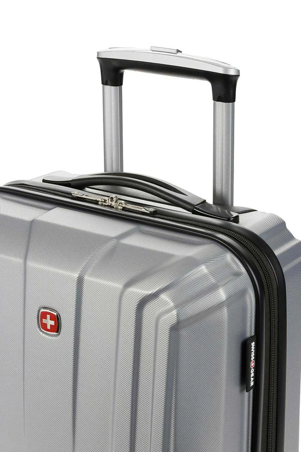 SWISSGEAR 3750 18" Carry On Hardside Spinner Luggage - Silver> Hardside