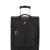 SWISSGEAR 4010 18" Carry On Spinner Luggage - Black> Softside