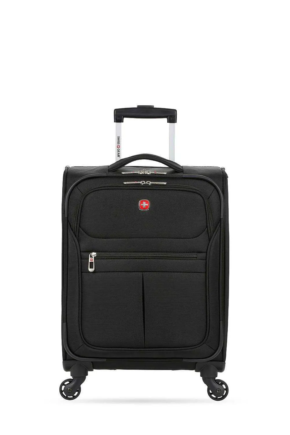 SWISSGEAR 4010 18" Carry On Spinner Luggage - Black> Softside