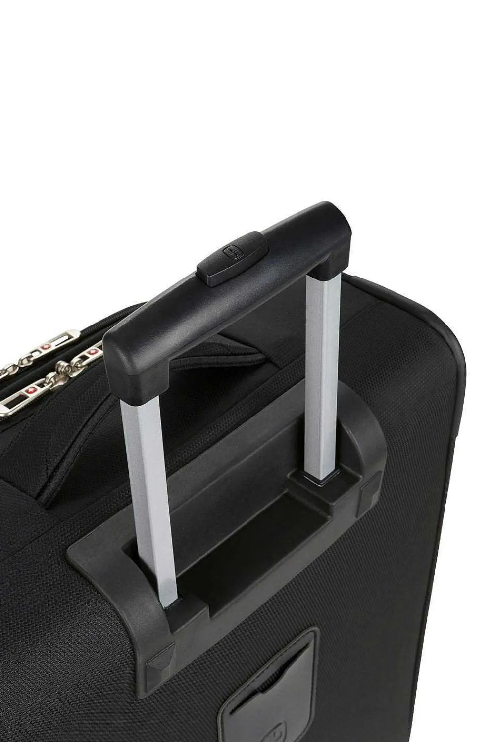 SWISSGEAR 4010 18" Carry On Spinner Luggage - Black> Softside