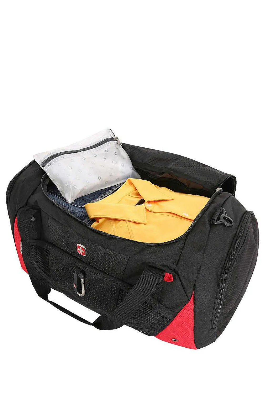 SWISSGEAR 1900 21" Duffel Bag - Black/Red> Duffel & Tote Bags