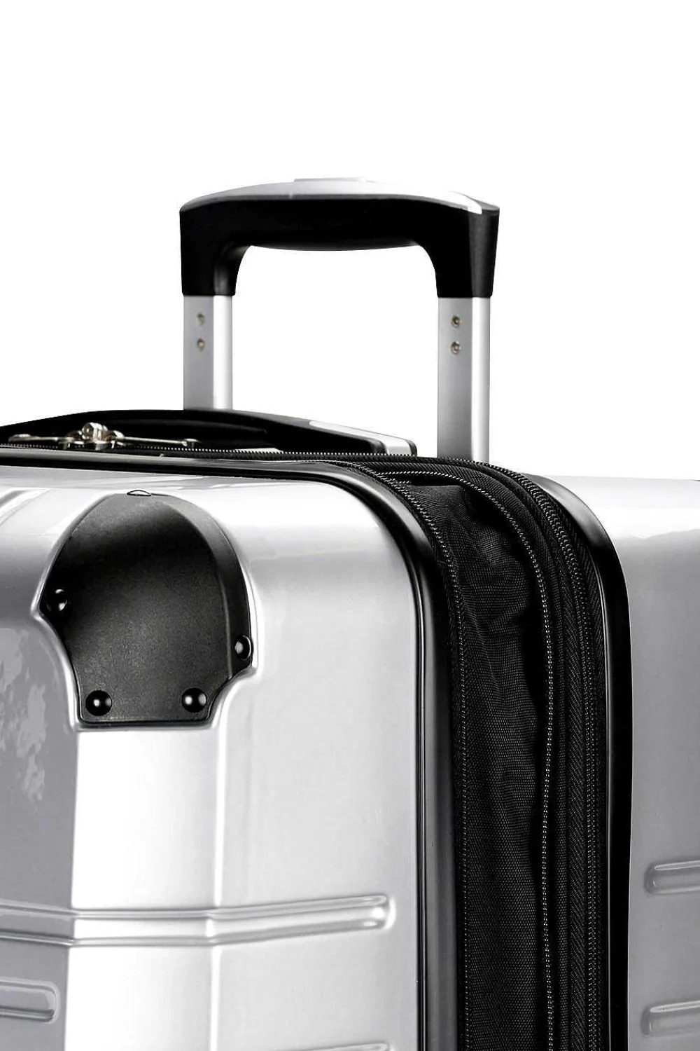 SWISSGEAR 7782 23" Expandable Hardside Spinner Luggage - Silver> Hardside