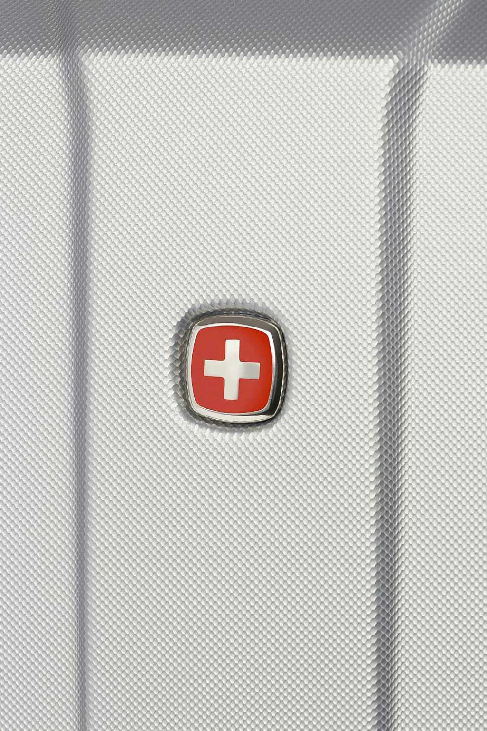 SWISSGEAR 3750 23" Expandable Hardside Spinner Luggage - Silver> Medium Checked