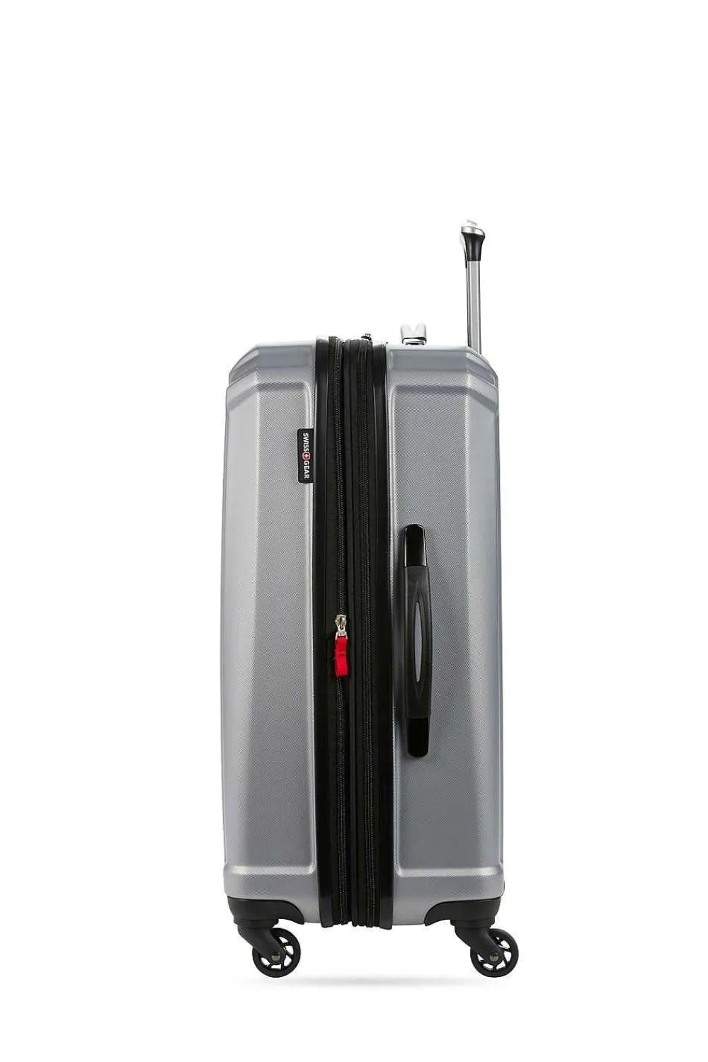 SWISSGEAR 3750 23" Expandable Hardside Spinner Luggage - Silver> Medium Checked