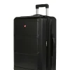 SWISSGEAR 8090 24" Expandable Hardside Spinner Luggage - Black> Medium Checked