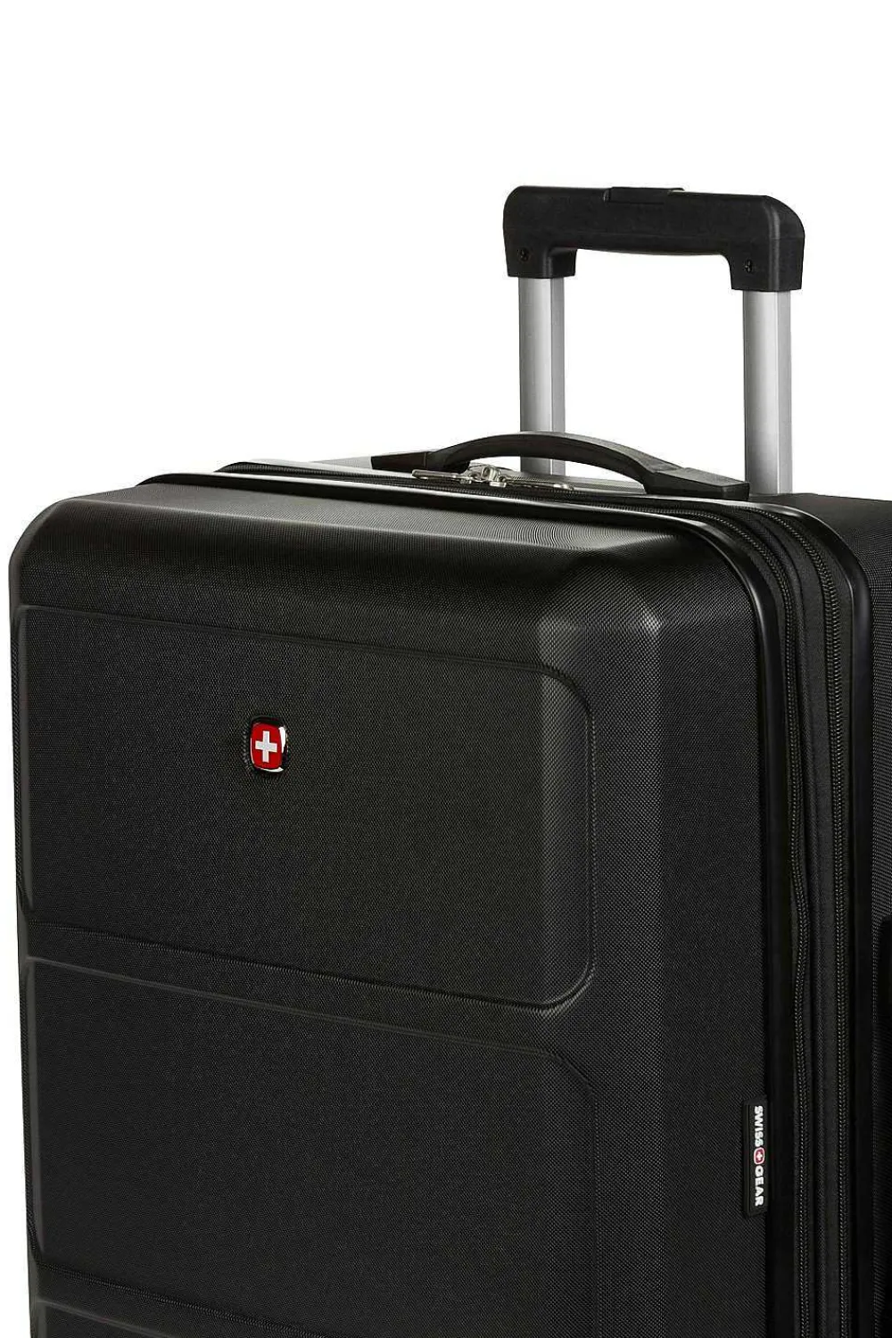 SWISSGEAR 8090 24" Expandable Hardside Spinner Luggage - Black> Medium Checked