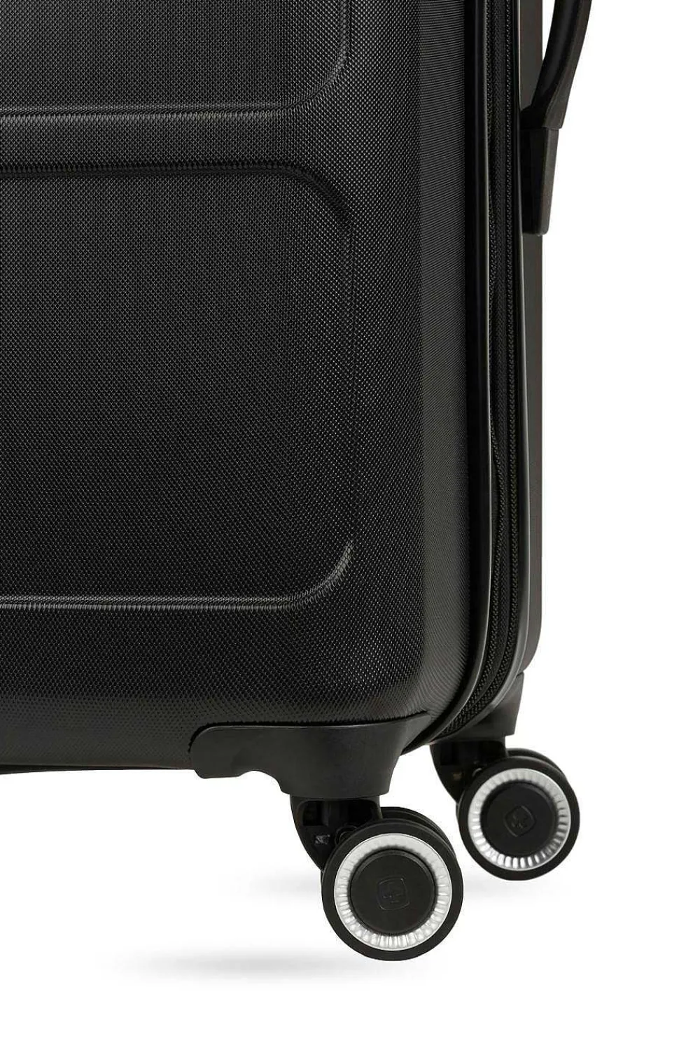 SWISSGEAR 8090 24" Expandable Hardside Spinner Luggage - Black> Medium Checked