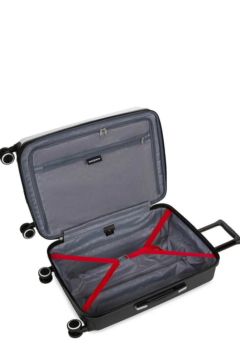 SWISSGEAR 8028 24" Expandable Hardside Spinner Luggage> Medium Checked