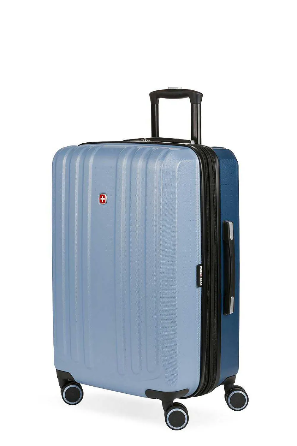 SWISSGEAR 8028 24" Expandable Hardside Spinner Luggage> Medium Checked