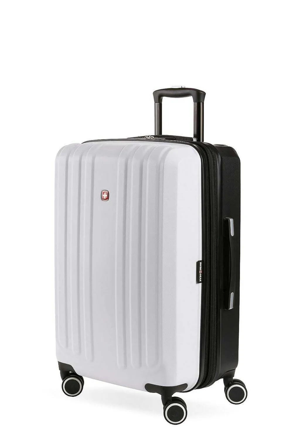 SWISSGEAR 8028 24" Expandable Hardside Spinner Luggage> Medium Checked