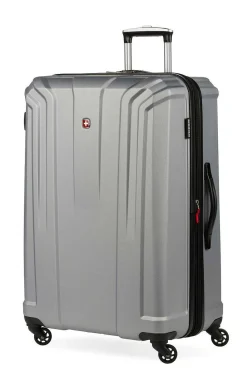 SWISSGEAR 3750 28" Expandable Hardside Spinner Luggage - Silver> Hardside