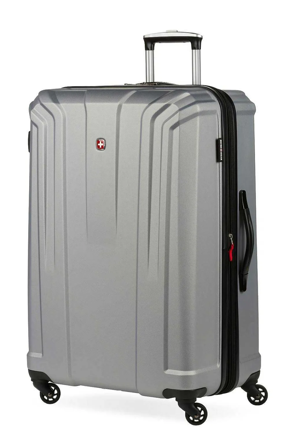 SWISSGEAR 3750 28" Expandable Hardside Spinner Luggage - Silver> Hardside
