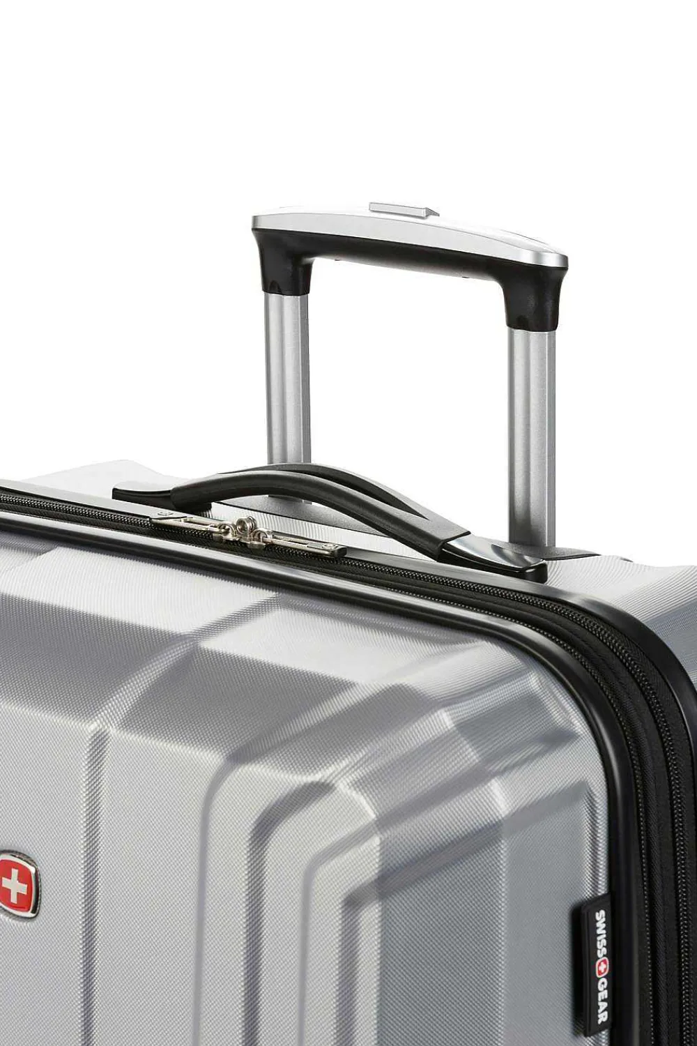 SWISSGEAR 3750 23" Expandable Hardside Spinner Luggage - Silver> Hardside