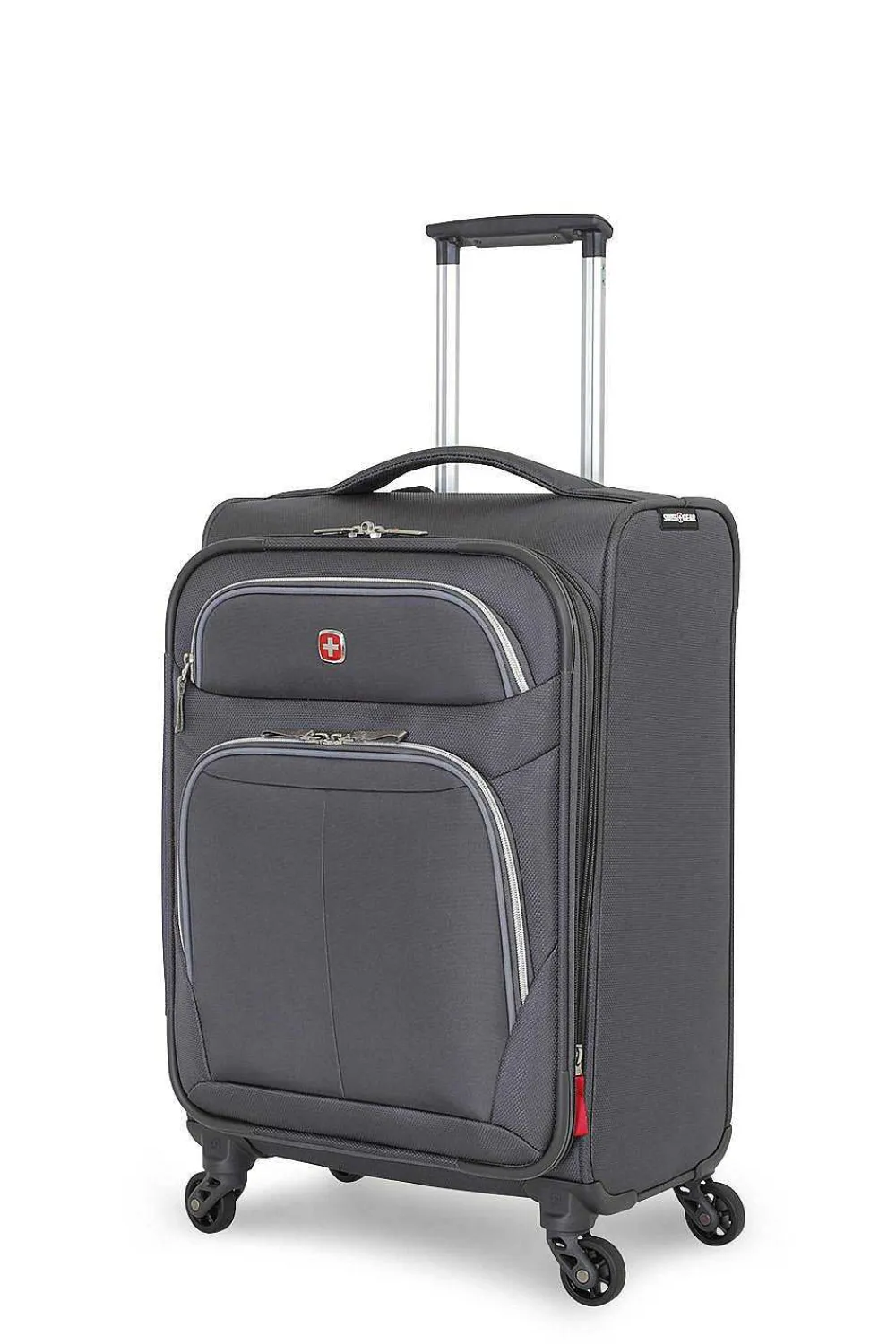 SWISSGEAR 6270 19" Expandable Liteweight Carry On Spinner Luggage - Pewter> Softside