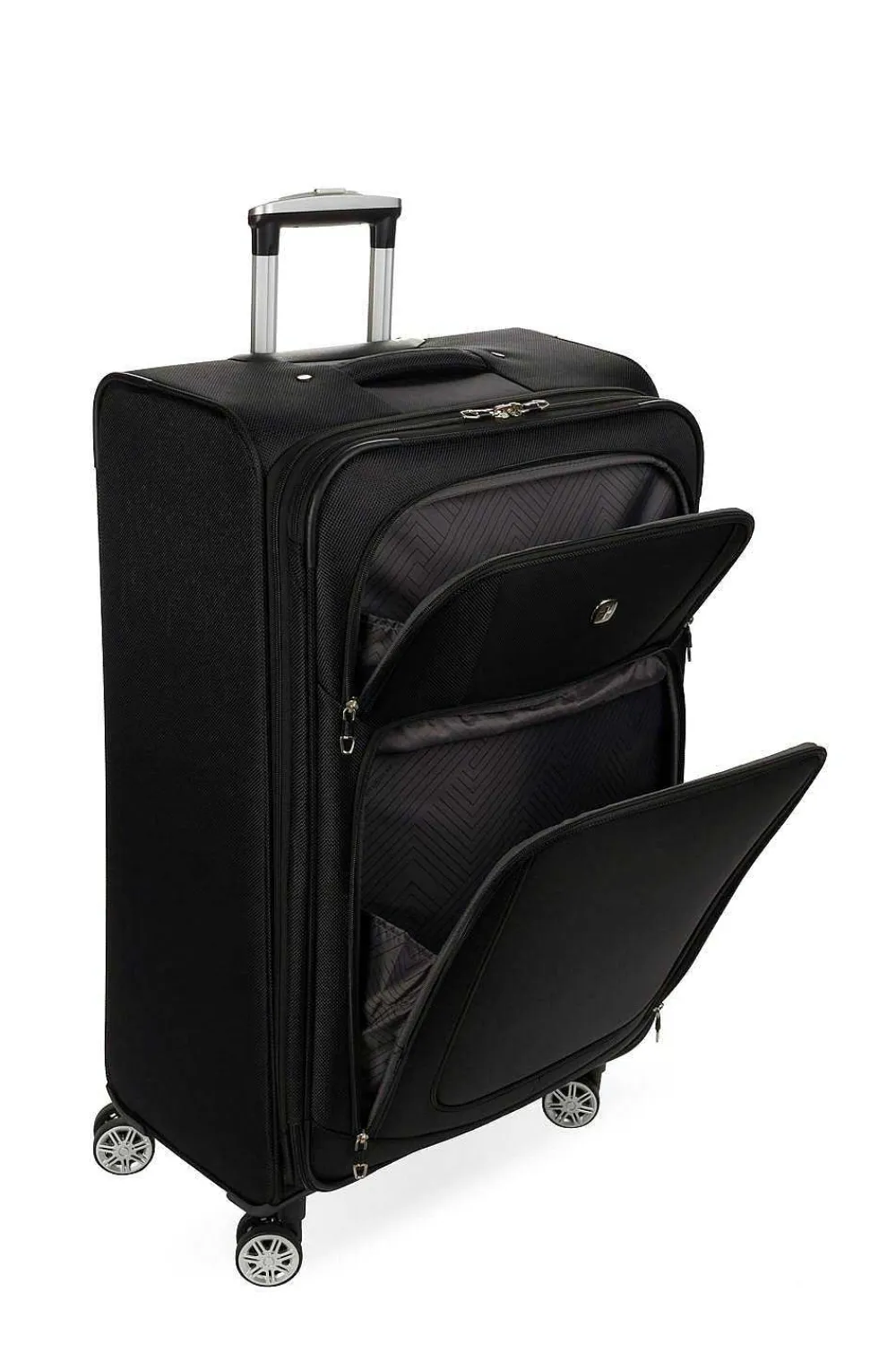 SWISSGEAR 7768 28" Expandable Spinner Luggage - Black> Large Checked