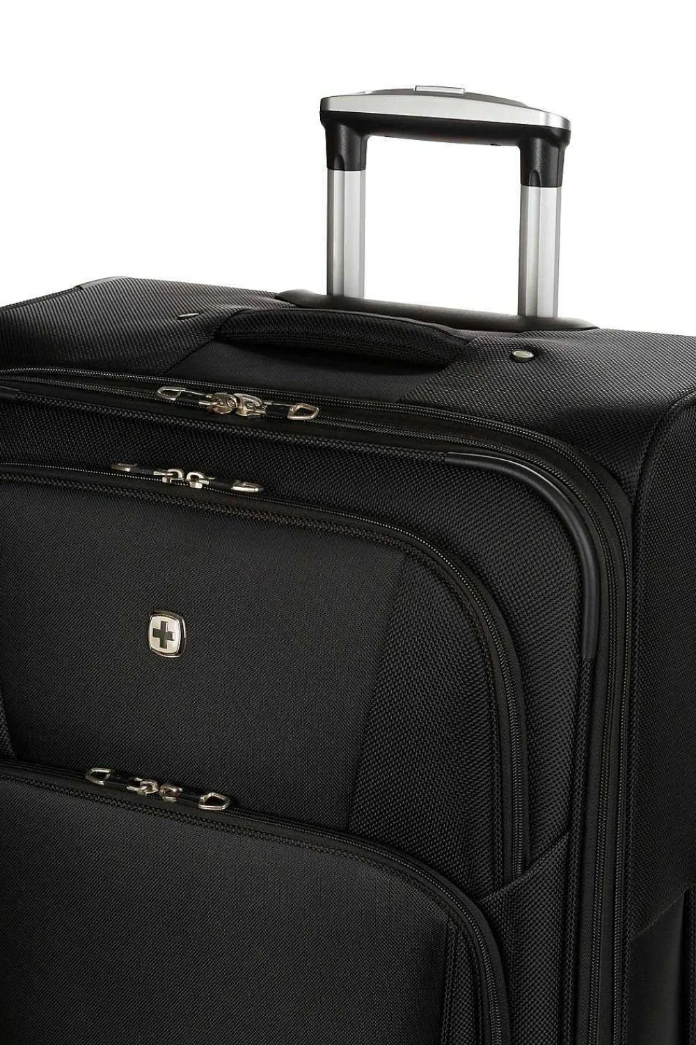 SWISSGEAR 7768 28" Expandable Spinner Luggage - Black> Large Checked
