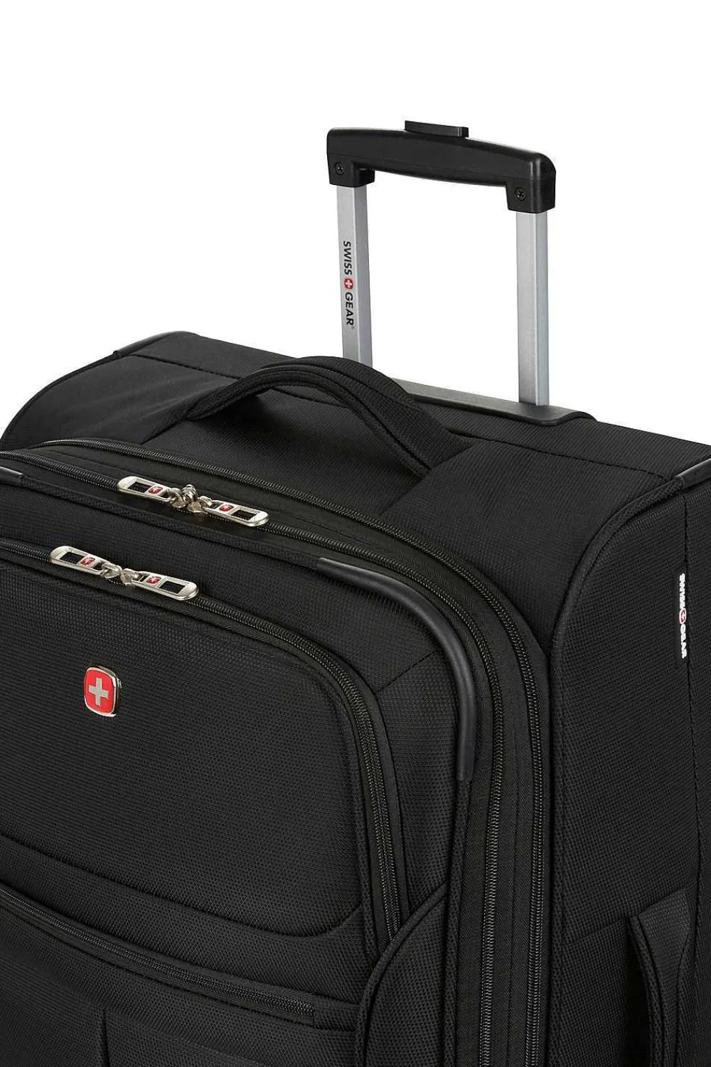 SWISSGEAR 4010 23" Expandable Spinner Luggage - Black> Medium Checked