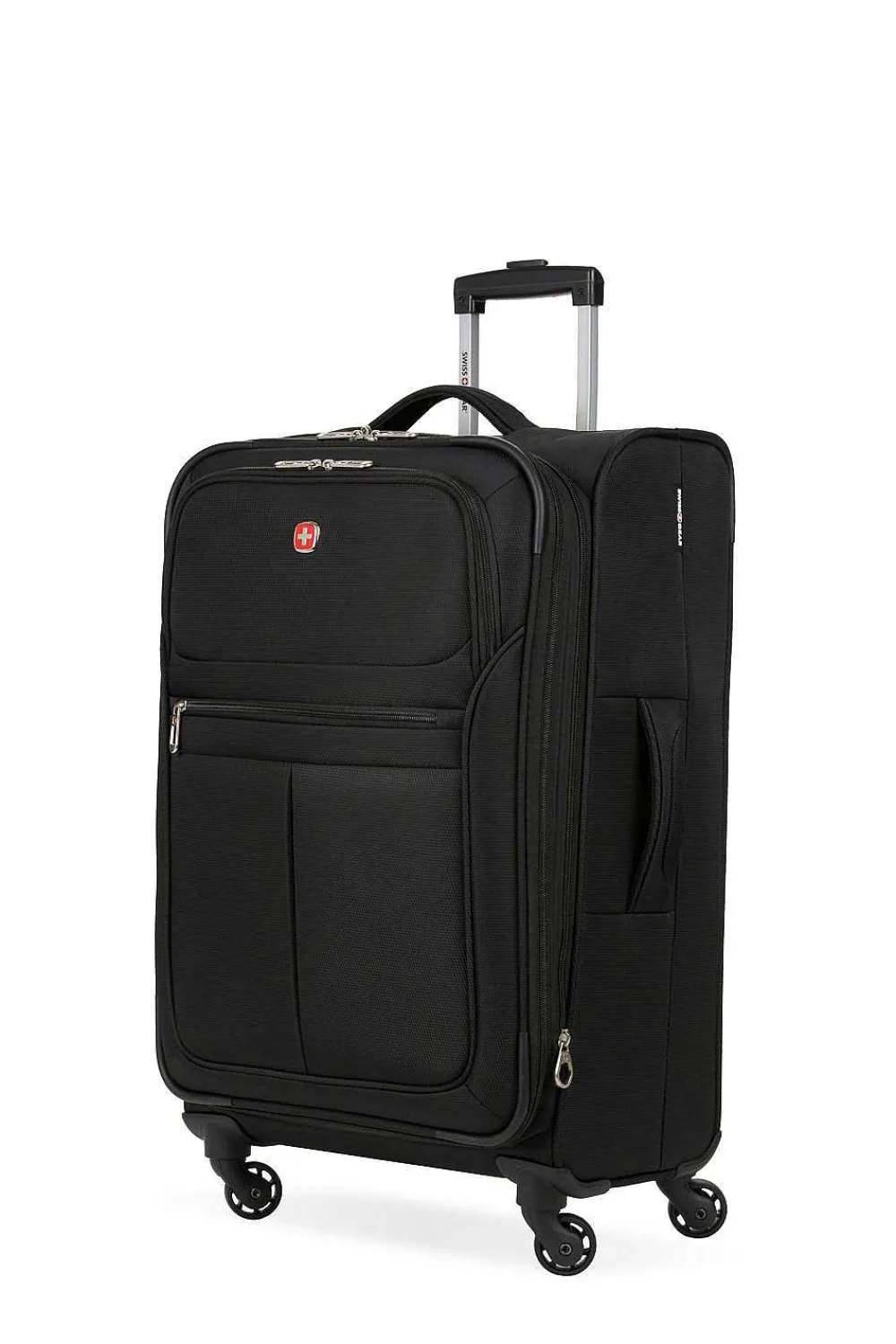 SWISSGEAR 4010 23" Expandable Spinner Luggage - Black> Medium Checked