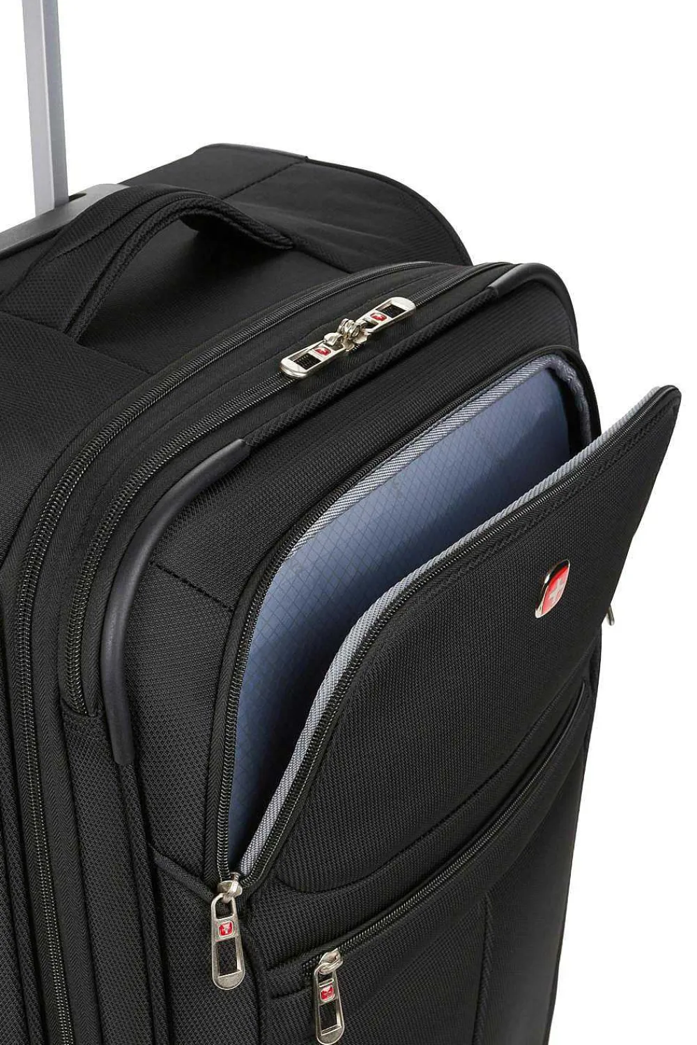 SWISSGEAR 4010 23" Expandable Spinner Luggage - Black> Softside