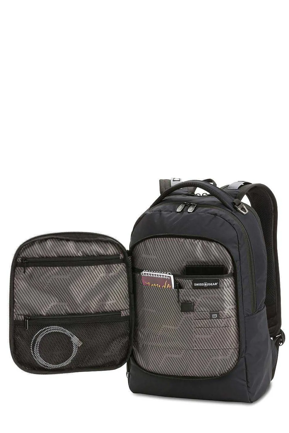 SWISSGEAR 3660 16" Laptop Backpack - Black> School Backpacks
