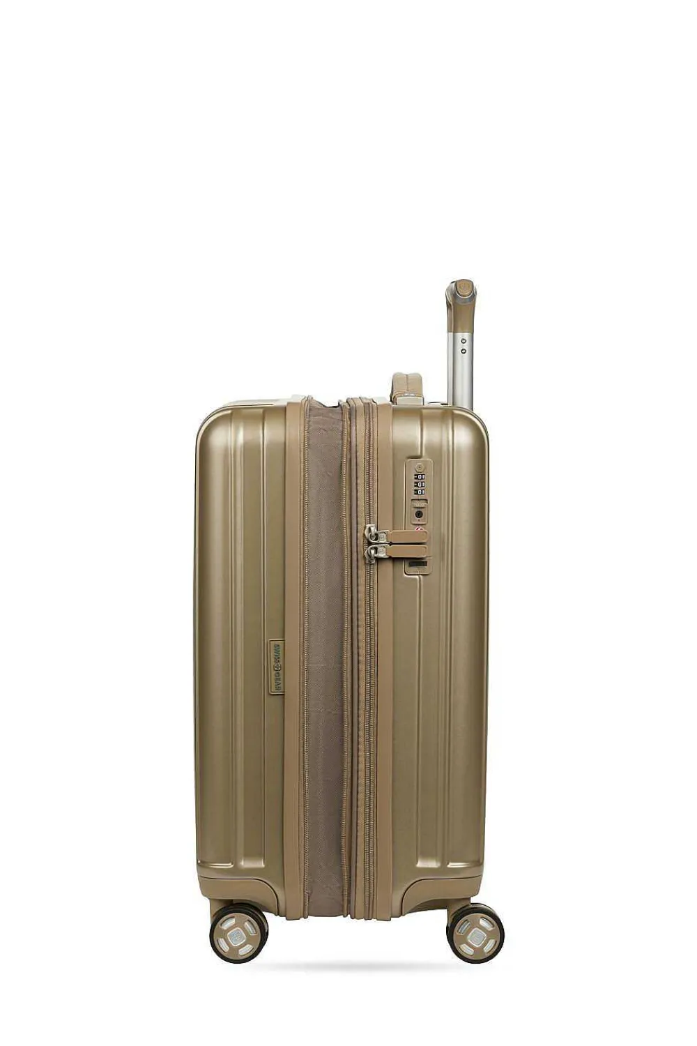 SWISSGEAR 7910 20" Usb Expandable Carry On Hardside Spinner Luggage - Golden Sand> Hardside