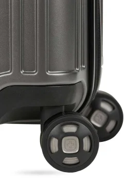 SWISSGEAR 7910 20" Usb Expandable Carry On Hardside Spinner Luggage - Gun Metal> Usb Power Ready Collection