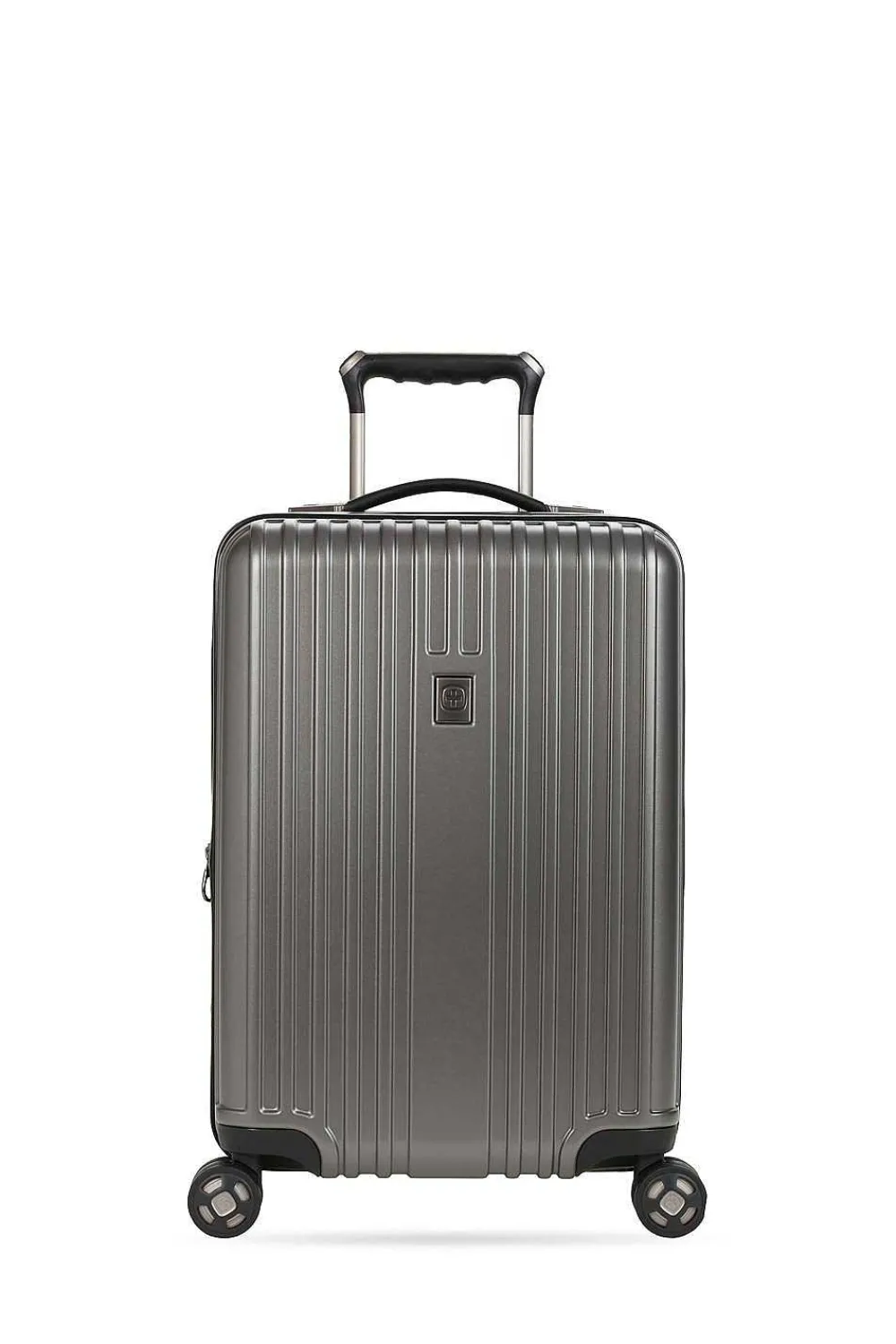 SWISSGEAR 7910 20" Usb Expandable Carry On Hardside Spinner Luggage - Gun Metal> Hardside