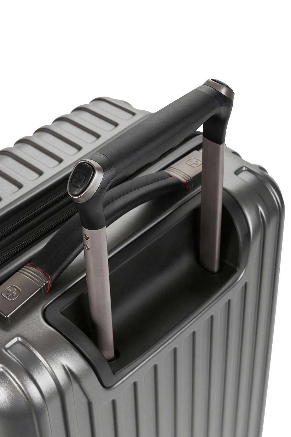 SWISSGEAR 7910 20" Usb Expandable Carry On Hardside Spinner Luggage - Gun Metal> Hardside