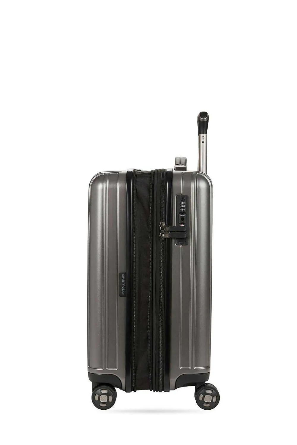SWISSGEAR 7910 20" Usb Expandable Carry On Hardside Spinner Luggage - Gun Metal> New Arrivals