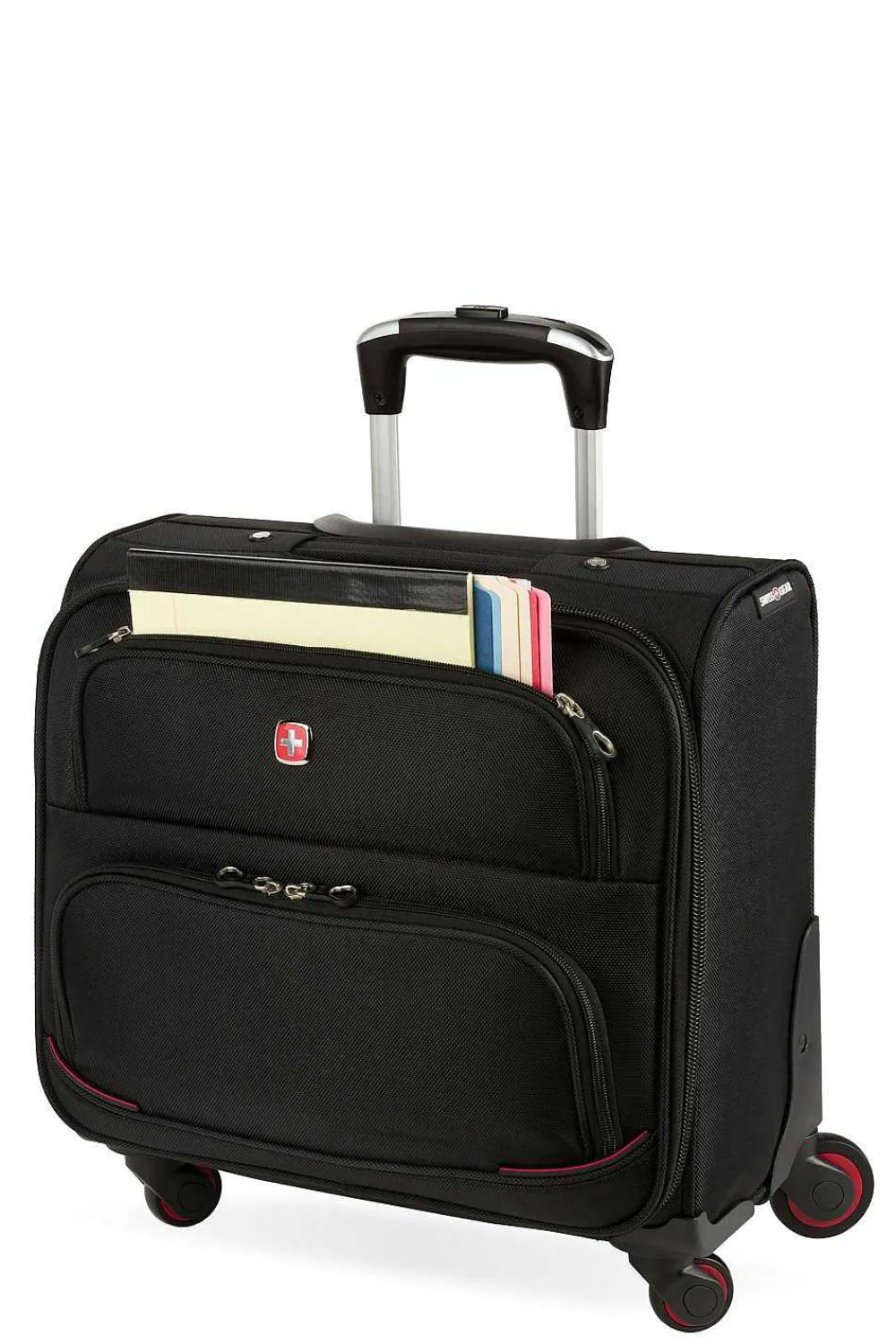 SWISSGEAR 5176 16" 4-Wheel Rolling Office - Black> Rolling Business Cases