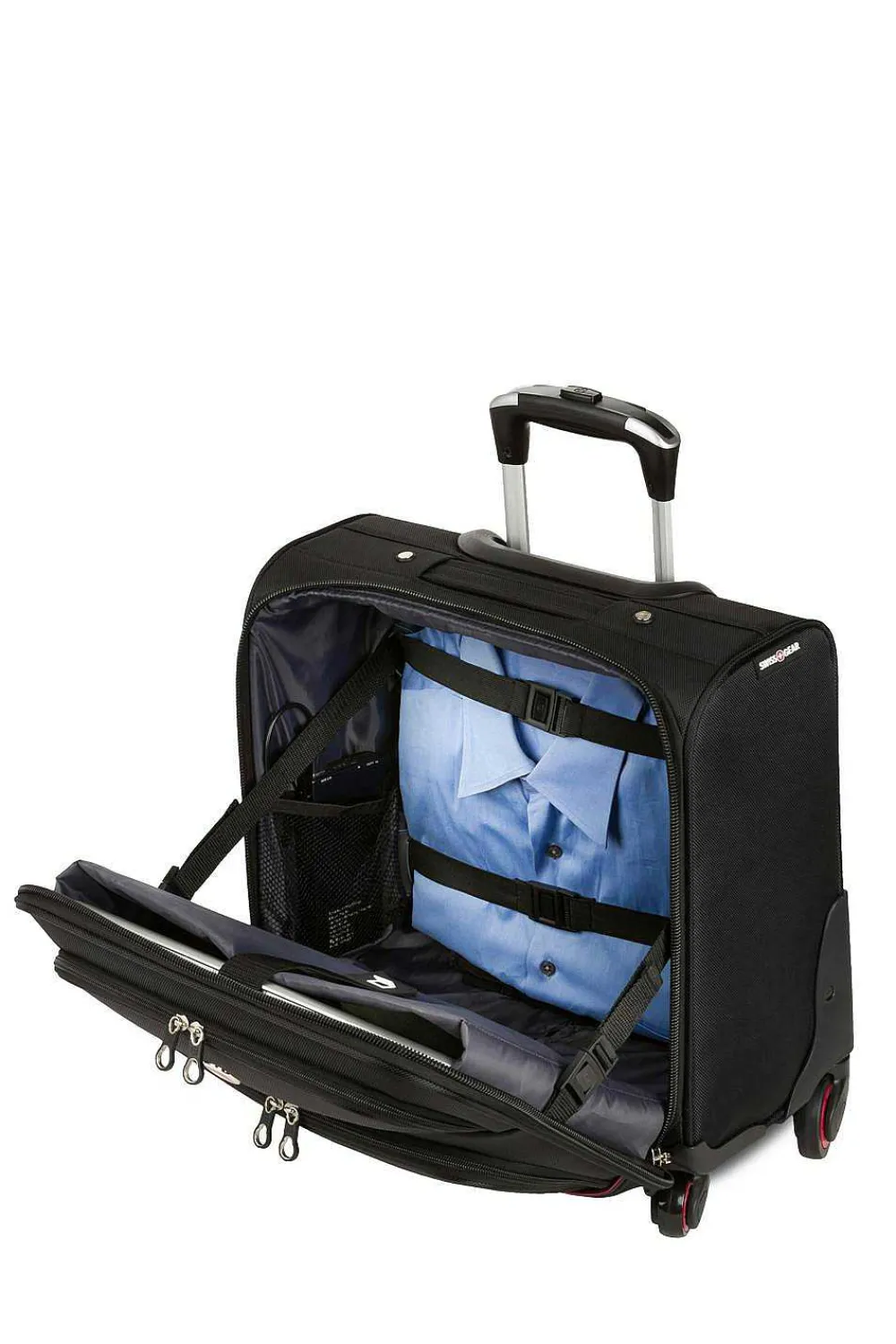 SWISSGEAR 5176 16" 4-Wheel Rolling Office - Black> Rolling Business Cases