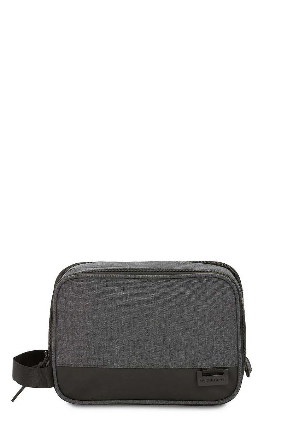 SWISSGEAR 2661 Dual Compartment Dopp Kit - Heather Gray> Toiletry Kits