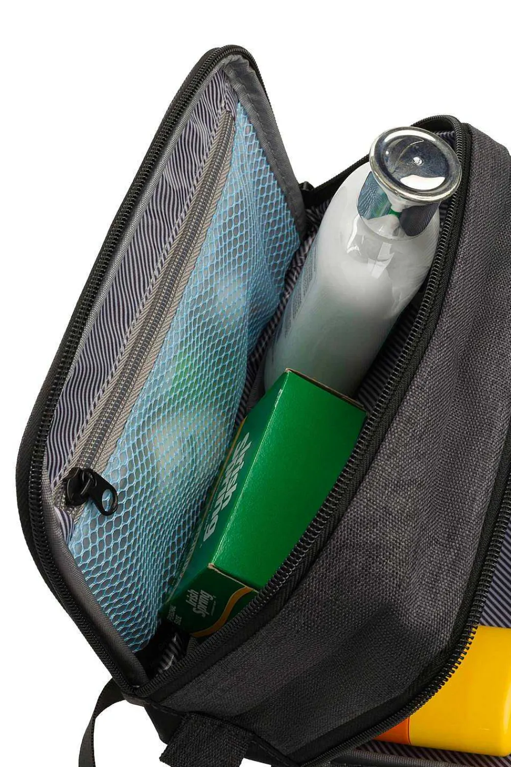 SWISSGEAR 2661 Dual Compartment Dopp Kit - Heather Gray> Toiletry Kits