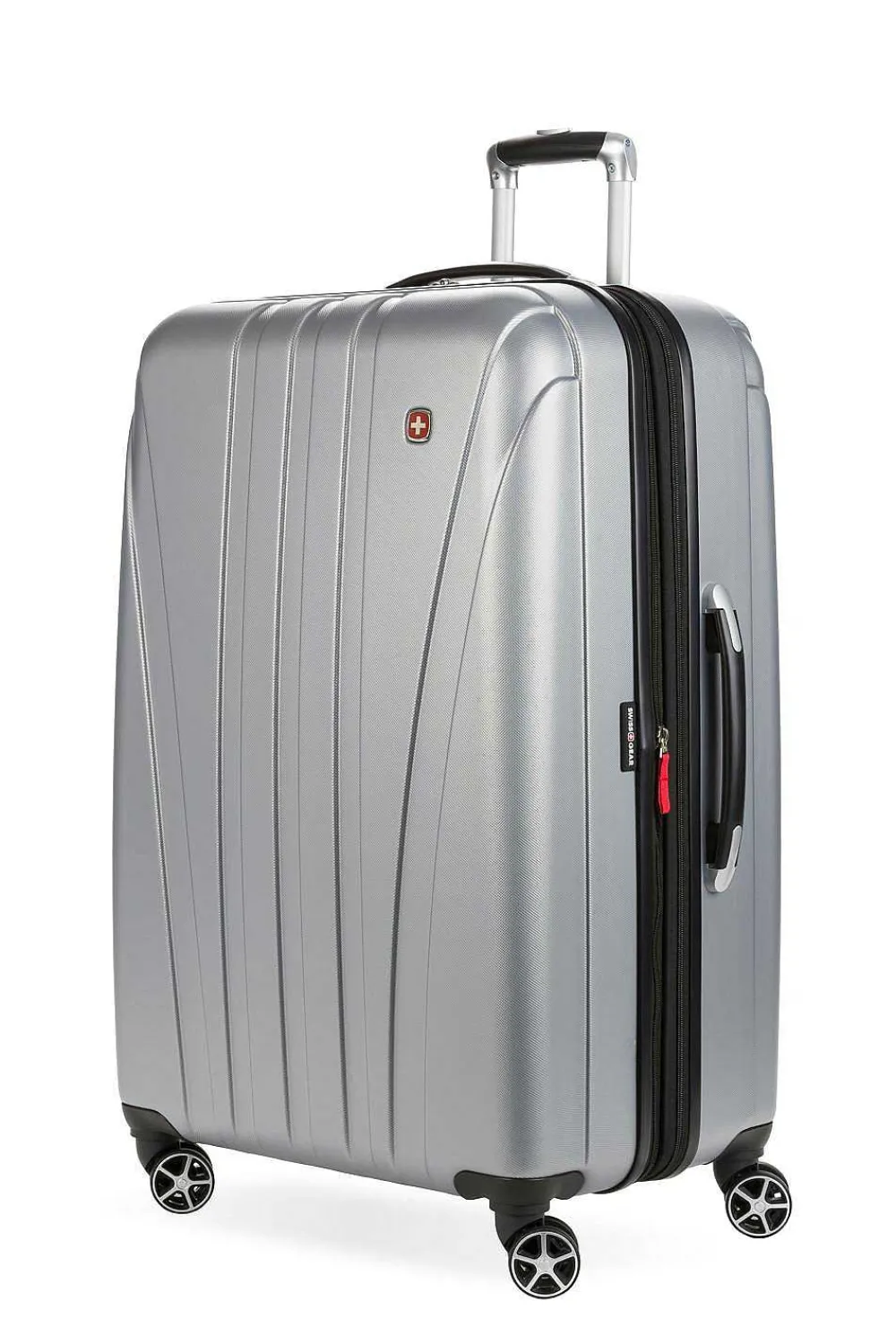 SWISSGEAR 7585 Expandable 27" Hardside Spinner Luggage - Silver> Hardside
