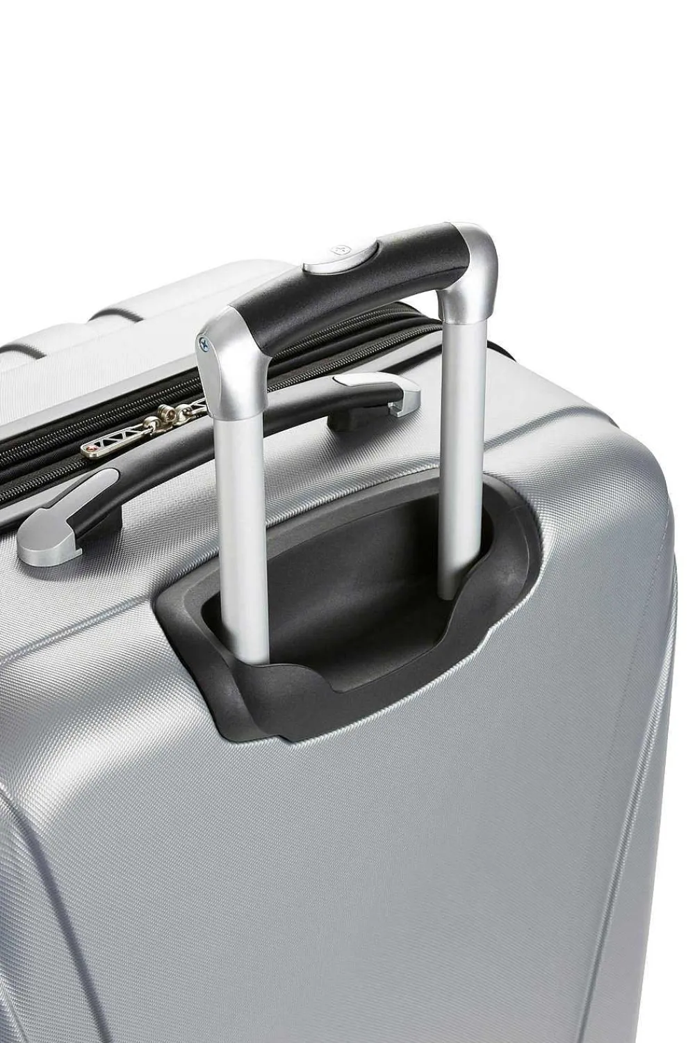 SWISSGEAR 7585 Expandable 27" Hardside Spinner Luggage - Silver> Hardside