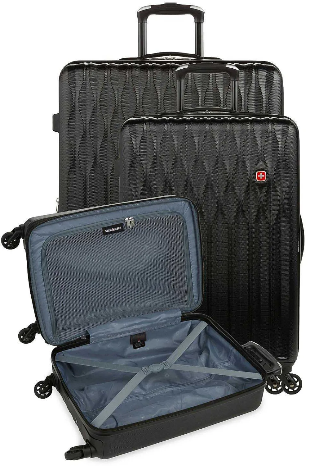 SWISSGEAR 8018 Expandable Hardside Spinner 3Pc Luggage Set - Black> New Arrivals