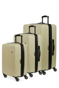 SWISSGEAR 8018 Expandable Hardside Spinner 3Pc Luggage Set - Light Sand><noscript><img width=