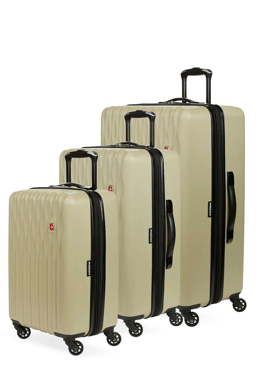SWISSGEAR 8018 Expandable Hardside Spinner 3Pc Luggage Set - Light Sand> New Arrivals