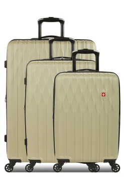 SWISSGEAR 8018 Expandable Hardside Spinner 3Pc Luggage Set - Light Sand><noscript><img width=