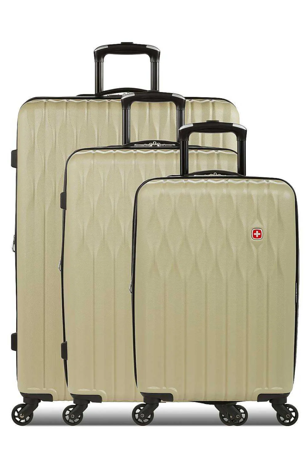 SWISSGEAR 8018 Expandable Hardside Spinner 3Pc Luggage Set - Light Sand> New Arrivals
