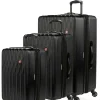 SWISSGEAR 8018 Expandable Hardside Spinner 3Pc Luggage Set - Black> Luggage Sets