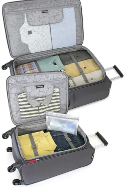 SWISSGEAR 6270 Expandable Liteweight 2Pc Spinner Luggage Set - Pewter><noscript><img width=