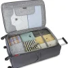 SWISSGEAR 6270 Expandable Liteweight 2Pc Spinner Luggage Set - Pewter> Large Checked