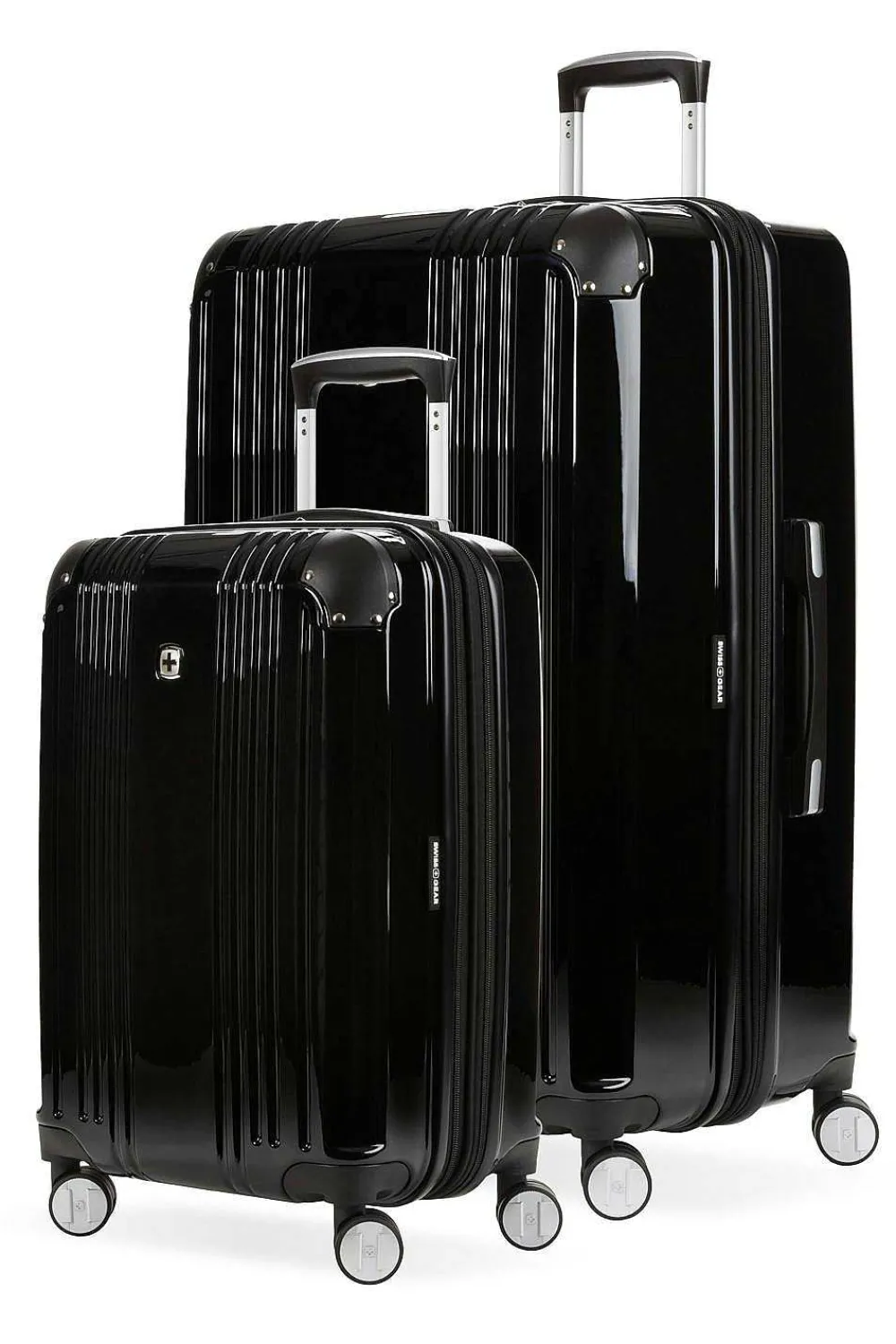 SWISSGEAR 7786 Expandable 2Pc Hardside Spinner Luggage Set - Black> Luggage Sets