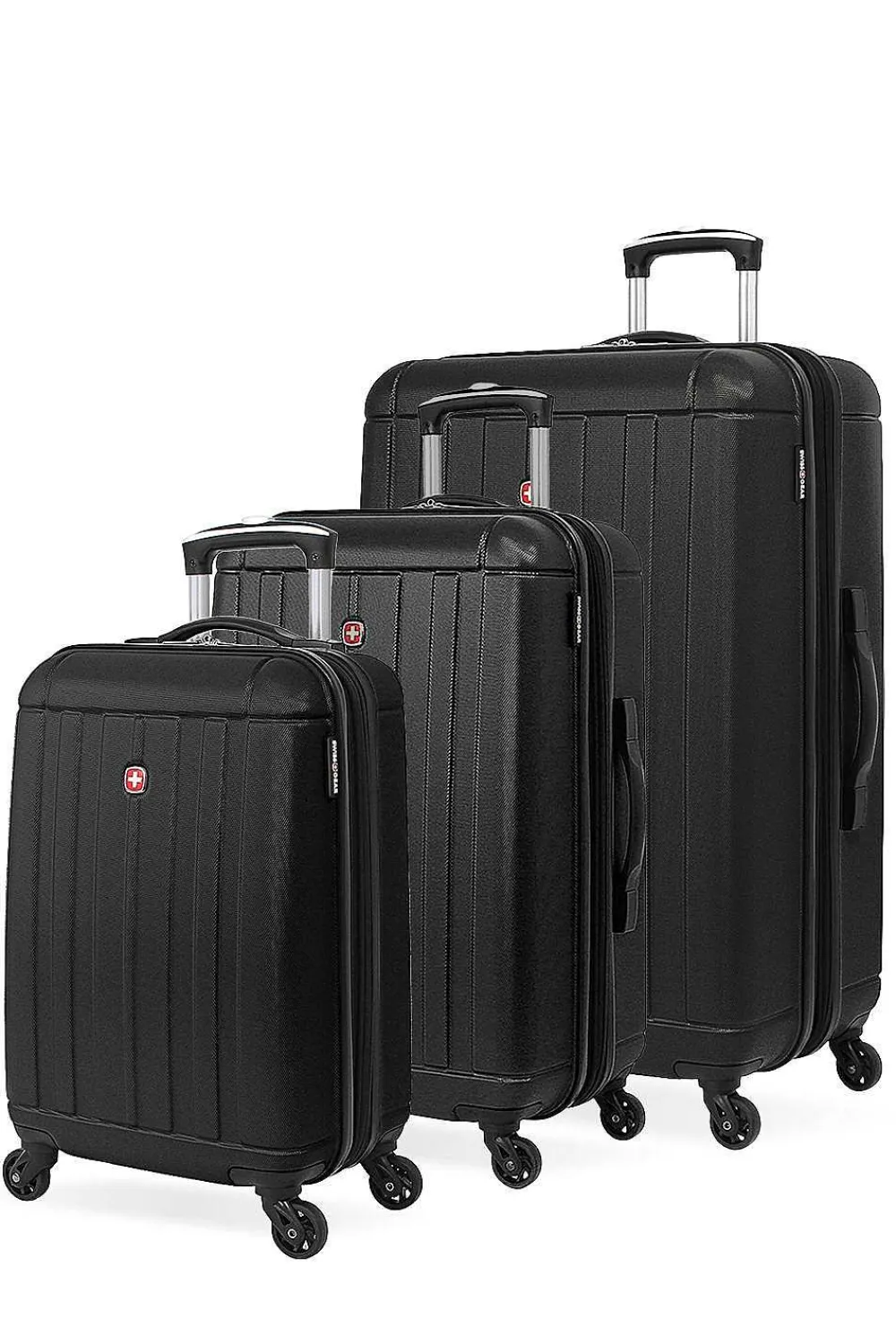 SWISSGEAR 6297 Expandable 3Pc Hardside Spinner Luggage Set> Large Checked