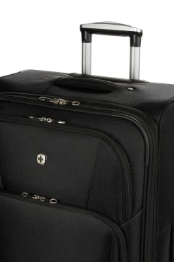 SWISSGEAR 7768 Expandable 3Pc Spinner Luggage Set - Black><noscript><img width=