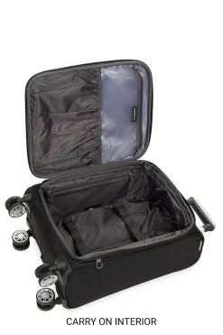 SWISSGEAR 7768 Expandable 3Pc Spinner Luggage Set - Black><noscript><img width=