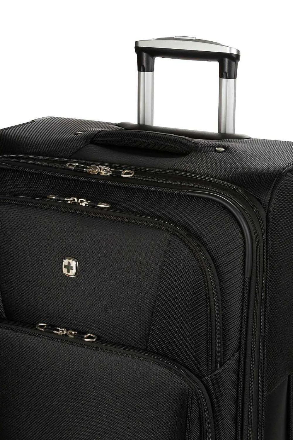 SWISSGEAR 7768 Expandable 3Pc Spinner Luggage Set - Black> Softside