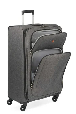 SWISSGEAR 7738 Expandable 3Pc Spinner Luggage Set - Gray Black><noscript><img width=
