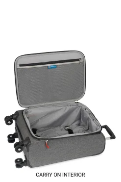 SWISSGEAR 7738 Expandable 3Pc Spinner Luggage Set - Gray Black><noscript><img width=